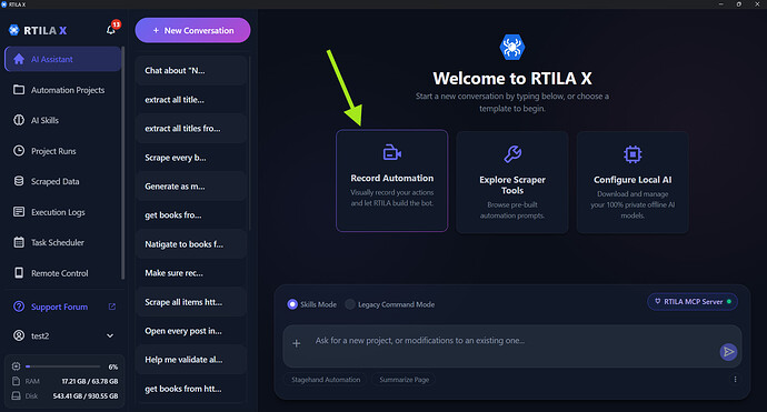 rtila-x-recording-system